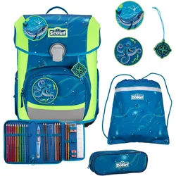 Scout Neo Schulranzen-Set 4-teilig DIN Deep Sea