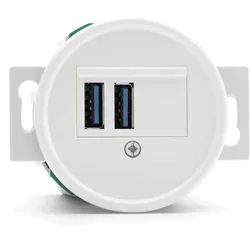 THPG 100877 USB-Ladestelle Duroplast, weiß