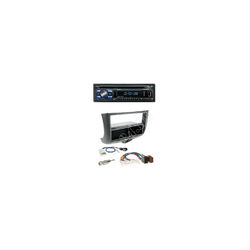 Einbauset 1-DIN+Fach Toyota Yaris 99-03+ Caliber RCD 122 Autoradio mit CD/USB/MicroSD/AUX-IN/MP3/WMA