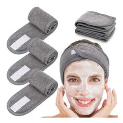 RefinedFlare Haarband Verstellbares Stirnband für Damen, weiches, rutschfestes Kopftuch, 3-tlg.