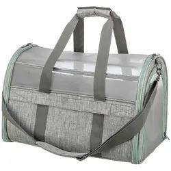 TRIXIE Tiertransporttasche Tasche Dillon grau/mint für Hunde grau