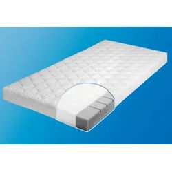 Babymatratze JULIUS ZÖLLNER "Joy, Matratze 60x120, 70x140 cm", Kinder, Gr. 1 (0 kg - 65 kg), 8cm, Polyester Bezug, Material oben: Baumwolle,Polyester Material unten: Baumwolle,Polyester, B/L: 70cm x 140cm, 1 Stk., weiß, Bezug: 65% Polyester, 35% Baumwolle, Matratzen, Matratze für Babys & Kleinkinder, H1, atmungsaktiv