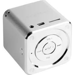Technaxx Mini MusicMan Soundstation Portable-Lautsprecher (3 W) silberfarben