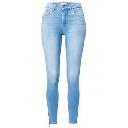 ONLY 7/8-Jeans Blush (1-tlg) Plain/ohne Details, Fransen, Weiteres Detail, Patches blau L