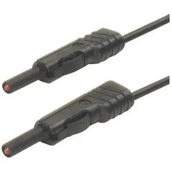 SKS Hirschmann Kabelzubehör SKS Hirschmann MLB 200/1 V sw Messleitung [Lamellenstecker 4 mm - Lame, (MLB 200/1 V sw) schwarz