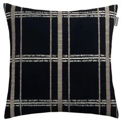 Musterring Kissenhülle , Schwarz, Weiß , Textil , Karo , hochwertige Qualität , Heimtextilien, Bezüge, Kissenbezüge