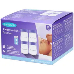 Lansinoh Muttermilchaufbewahrungsflaschen 4x160ml