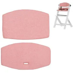Chipolino Kinderwagen-Sitzauflage Kinder-Kissenset Hochstuhl, 2-teiliges Sitzeinlagen-Set für Holz-Stühle rosa