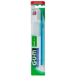 Gum® Classic Weiche Zahnbürste mit schmalem Kopf 3 Reihen