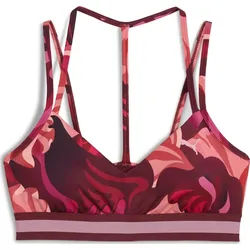Puma Floral Ribbon Strappy Bra - Low ruby shimmer (96) XS