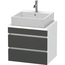 Duravit DuraStyle Konsolenwaschtischunterbau wandhängend Graphit & Weiß Matt 600x478x512 mm - DS5305 DS530504918