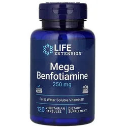 Mega Benfotiamin 250 mg 120 Vegetarische Kapseln