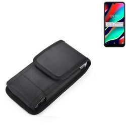 K-S-Trade Kameratasche für Wiko View 3, Holster Gürteltasche Holster Gürtel Tasche wasserabweisend Handy schwarz