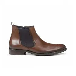 Fluchos für Herren. 8756 Stiefelette Heracles 8756 braun (39), Leder, Wohnung, Keine, Lässig