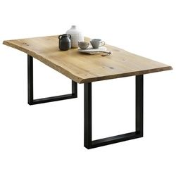 SalesFever Esstisch »Tisch«, BxT: 206 x 100 cm, metall|holz - beige