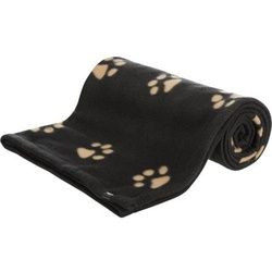 Barney blanket fleece 150 × 100 cm black/beige