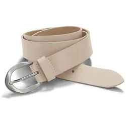 La ceinture boucle ovale Peter Hahn beige
