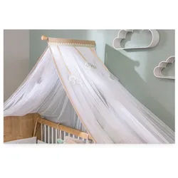 Möbel-Zeit Betthimmel NATURA Moskitonetz inklusive Befestigungsstange, inklusive Befestigungsstange