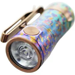 Fenix E16 Ti Titan LED Taschenlampe, Farbe Galaxy-Blue mit li-Ion Akku und Micro-USB Ladekabel