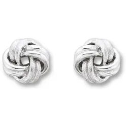 ONE ELEMENT Paar Ohrhänger Knoten Ohrringe Ohrstecker aus 925 Silber, Feine Gestaltung – ein Sinnbild mit ruhiger Eleganz silberfarben