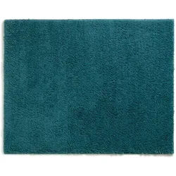 Kela Badematte , Petrol , Textil , 55x1.5x65 cm , für Fußbodenheizung geeignet, rutschhemmend , Heimtextilien, Badtextilien, Badematten