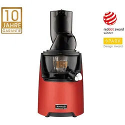 Kuvings Entsafter EVO820 (NS-1256CEC), 240,00 W, Mastizierender Kaltpress-Entsafter mit großer Einfüllöffnung rot