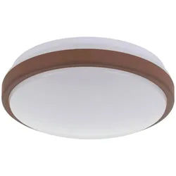 Eglo Deckenleuchte , Weiß, Mokka , Metall, Kunststoff , rund , 9 cm , Lampen & Leuchten, Innenbeleuchtung, Deckenleuchten, Deckenleuchten