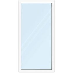 Bodentiefe Fenster festverglast, Kunststoff, aluplast IDEAL® 4000, Weiß, 1000x2000 mm, 3-fach Verglasung, individuell konfigurieren