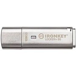 Kingston IronKey Locker+ 50 - USB-Flash-Laufwerk - verschlüsselt - 128 GB - USB 3.2 Gen 1