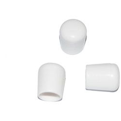 Easyclick24 Anhänger 50 x Kappe für Rundrohr D=12/13 mm L= 15 mm weiss PVC