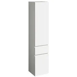Hochschrank Geberit Renova Plan, 2 Türen, 1 Schublade, 390 x 1800 x 360 mm, weiß hochglanz - 501923011