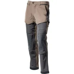 Stretch-Bundhose "22279-605" Customized - 76C49 - dunkel-sandbeige/anthrazit