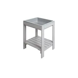 Roba Outdoor Kinder-Spieltisch ¦ grau ¦ Maße (cm): B: 38,5 H: 50 T: 31.8