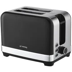 grossag Toaster Edelstahl-Toaster, TA 28, 2-Scheiben Toaster, für 2 Scheiben, 930,00 W, Metallic-Design schwarz