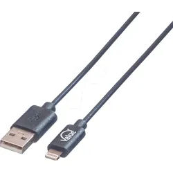 VALUE 11998321 - Sync- & Ladekabel, USB-A -> Lightning, 1 m