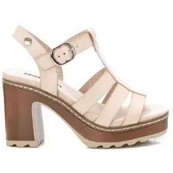 Refresh für Damen. 17187802-HIELO Sandalen 171878 Eis (39), Weiß, 5 bis 8 cm, Schnalle, Lässig