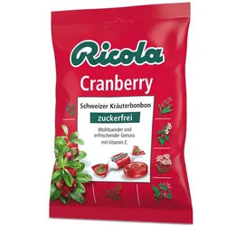 Ricola® Schweizer Kräuterbonbons Cranberry ohne Zucker