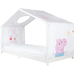Roba Hausbettbezug 90 x 200 cm Peppa Pig , Weiß , Kunststoff , Film/Serie/TV , 90x200 cm , Kinder- & Jugendzimmer, Kindermöbel, Kinderbetten, Kinderbettzubehör