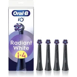 Oral-B iO Radiant White Ersatzkopf für Zahnbürste mit bleichenden Fasern Black 4 St.