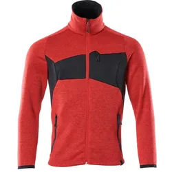 MASCOT Herren Strickpullover mit Reißverschluss ACCELERATE Verkehrsrot / Schwarz XS - 18105-951-20209-XS - Verkehrsrot / Schwarz