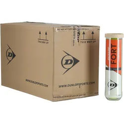 Dunlop Tennisbälle Fort Clay Court (Sandplatz) Dose 18x4er im Karton