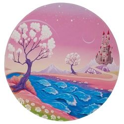 Xxxl Kinderteppich , Rosa , Textil , rund , Oeko-Tex® Standard 100 , für Fußbodenheizung geeignet, rutschfest , Teppiche Und Böden, Teppiche, Kinderteppiche