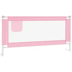 furnicato Bettschutzgitter Bettgitter 180 x 25 cm Rosa mit verstellbarer Höhe (1 St) rosa 25 cm x 95 cm x 180 cm