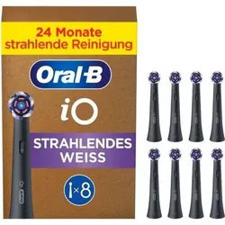 Aufsteckbürsten Oral-B iO Strahlendes Weiss 8 Stück schwarz St