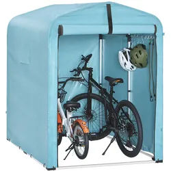SoBuy Fahrradgarage Blau , Metall , 120x163x176 cm , Aufbewahrung & Schutzhüllen, Geräteschuppen