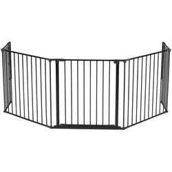 Baby Dan Kaminschutzgitter , Schwarz , Metall, Kunststoff , 278x70.5 cm , BPA-frei, Europäischer Sicherheitsstandard, Cradle to Cradle® , Kleinmöbel, Kamine & Zubehör, Kaminöfen