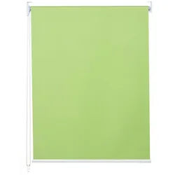 Seitenzugrollo MCW-D52-60x230, MCW, abdunkelnd, verschraubt, Wand- oder Deckenmontage, Bohrmontage, Kettenzug inkl. Kindersicherung, stufenlos, blickdicht, Thermobarriere grün