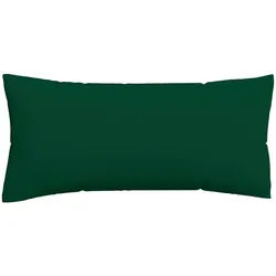Schlafgut Kopfpolsterbezug , Dunkelgrün , Textil , Uni , 40x80 cm , Textiles Vertrauen - Oeko-Tex®, AZO-frei, Oeko-Tex® Standard 100 , bügelleicht, bügelfrei , Heimtextilien, Bezüge, Polsterbezüge