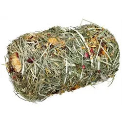 Hay Bale with Flowermix ø 10×18 cm