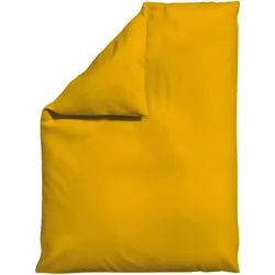 Schlafgut Bettdeckenbezug , Currygelb , Textil , Uni , 155x220 cm , Oeko-Tex® Made IN Green, Oeko-Tex® Standard 100, Bsci, AZO-frei, Textiles Vertrauen - Oeko-Tex® , pflegeleicht, atmungsaktiv, bügelleicht, schadstoffgeprüft, weiche und anschmiegsame Oberfläche, bio , Heimtextilien, Bettwäsche & Leintücher, Bettwäsche, Jersey-bettwäsche